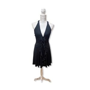 Marciano Halter 90’s Ruffled Ruched Mini Dress